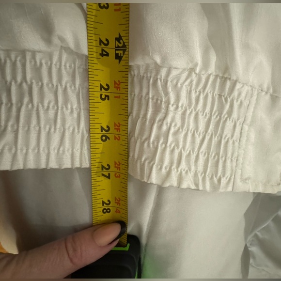 Lavon 80’s Silver & Black Shiny Embroidered Star Bomber Jacket Windbreaker LG - Picture 14 of 15